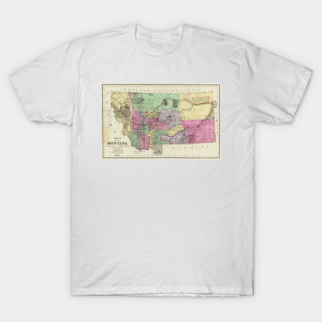 Vintage Map of Montana (1890)
